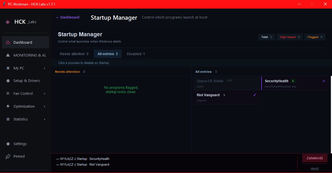 Startup Manager – managing Windows autostart
